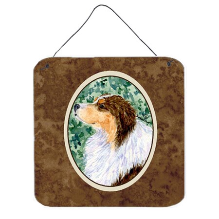 Carolines Treasures Australian Shepherd Aluminium Metal Wall Or Door Hanging Prints SS8738DS66